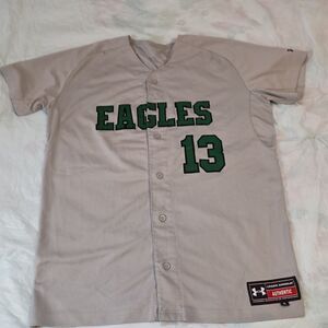 Eagles #13 Stitched Baseball Jersey, Under Armour Size XL - Rare -